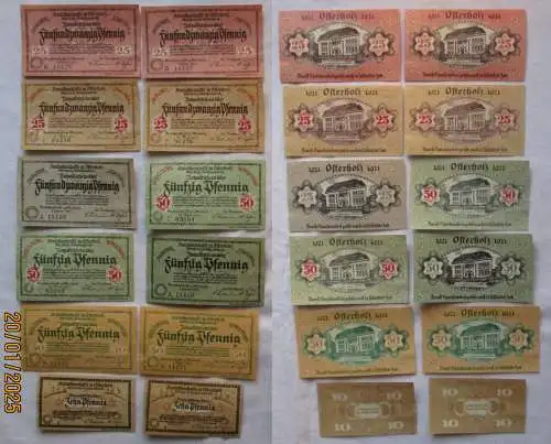 12 Banknoten Notgeld Amtssparkasse Osterholz 1921 (168566)