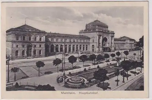 65515 Ak Mannheim Hauptbahnhof 1931