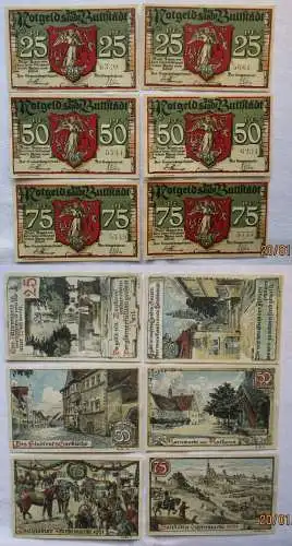 6 Banknoten Notgeld Komplette Serie Stadt Buttstädt o.D. (1921) (168590)