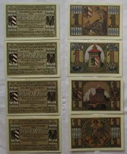 4 Banknoten Notgeld Ausstellung Nürnberg 1921 (169850)