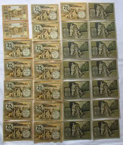 28 Banknoten Notgeld Stadt Bad Reinerz Duszniki Zdroj 1921 (128629)