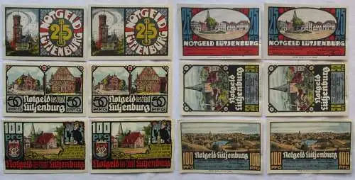 6 Banknoten Notgeld Stadt Lütjenburg 1921 (168688)