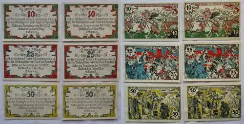 6 Banknoten Notgeld Volksbank Lutter am Barrenberge (169091)