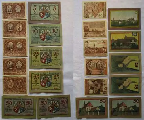 11 Banknoten Notgeld Stadt Leobschütz um 1920 (169158)