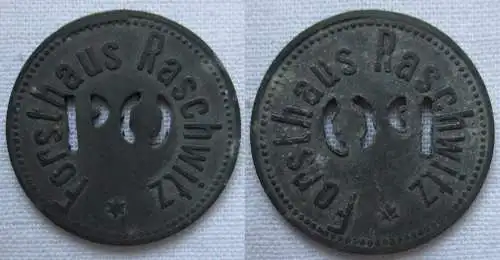 Wertmarke Leipzig Forsthaus Raschwitz PO gelocht (151731)