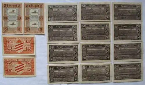 18 x Banknoten Notgeld Stadt Hoym 1921 (168815)