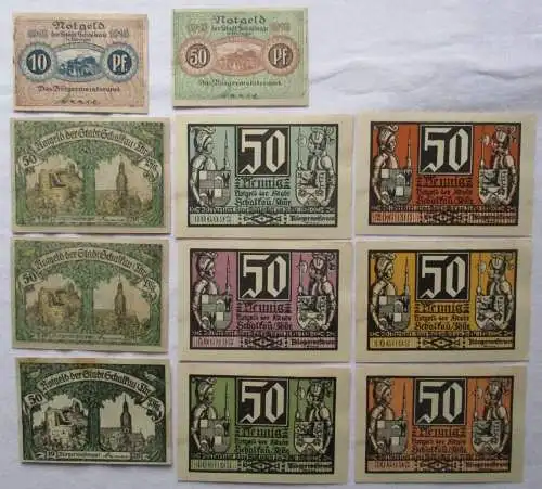 11 Banknoten Notgeld der Stadt Schalkau Thür. 1918-1921 (152447)