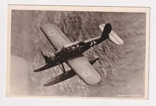 32103 Foto Ak Unsere Luftwaffe: Erkundungsflugzeug Ar 196 um 1940