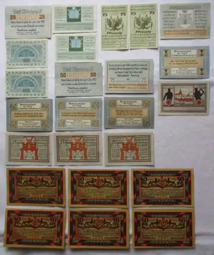 24 Banknoten Notgeld der Stadt Oldenburg 1921 (157061)