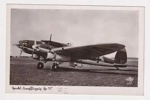 80157 Foto Ak Heinkel Kampfflugzeug He 111 um 1940