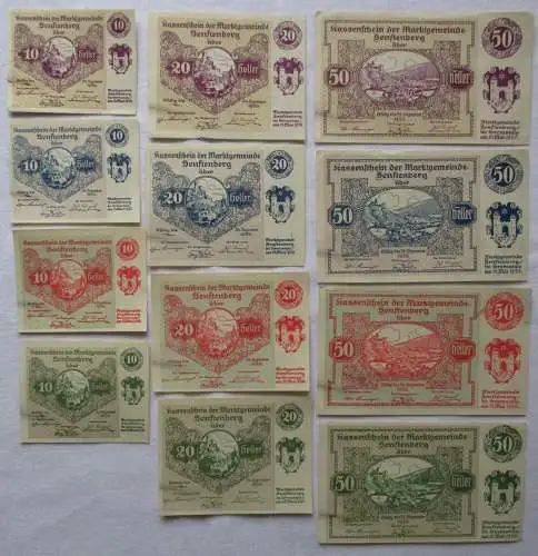 12 Banknoten Notgeld Marktgemeinde Senftenberg 1920 (162249)