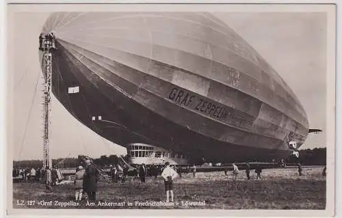 904770 Foto Ak LZ 127 Graf Zeppelin Am Ankermast in Friedrichshafen-Löwental