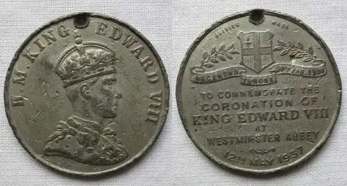 Krönungsmedaille König Edward VIII Krönung Westminster Abbey 1937 (167644)