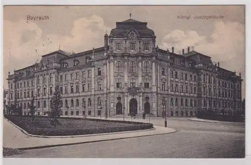 23292 Ak Bayreuth Königl. Justizgebäude 1915