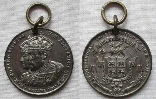 Krönungsmedaille König Edward VII Queen Alexandra Coronation Juni 1902 (167866)