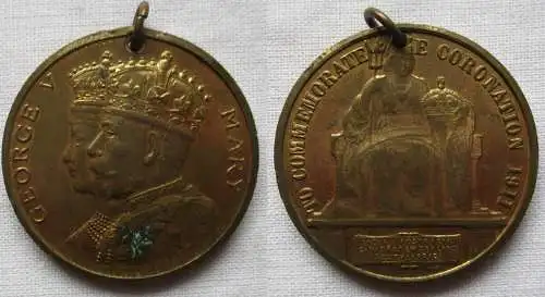 Krönungsmedaille König Georg V Queen Mary Coronation Juni 1911 (167937)