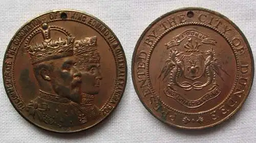 Krönungsmedaille König Edward VII Queen Alexandra City of Dundee 1902 (160336)