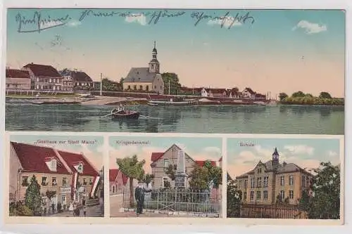 51758 Ak Ginsheimer Apfelweinkelterei "Gasthaus zur Stadt Mainz" 1914