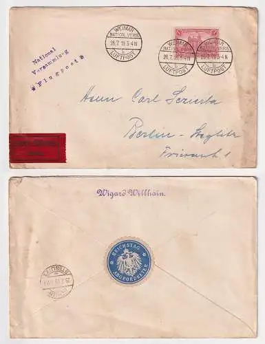 31680 Flugpost Brief Weimar Nationalversammlung Luftpost 28.7.1919 n. Berlin