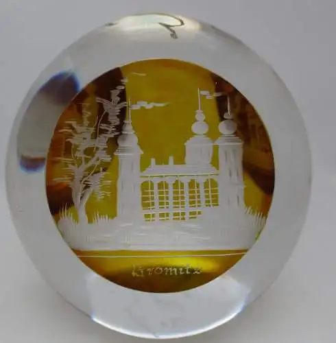 antiker Briefbeschwerer Glas Seebad Haffkrug Neustadt Grömitz Holstein (128591)