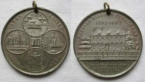 Medaille Baptist Mission Centenary 1792-1892 India Africa China West In (160273)