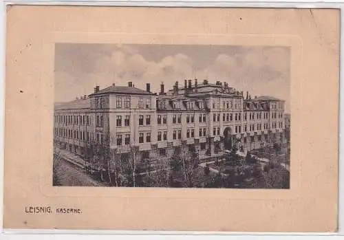 60875 Ak Leisnig Kaserne 1914