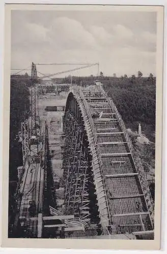 83651 Ak Teufelstal bei Hermsdorf Th. Größte Eisenbetonbogenbrücke Dtls. 1938