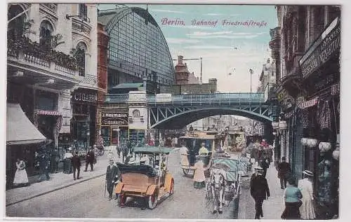 56475 Feldpost Ak Berlin Bahnhof Friedrichstraße 1915