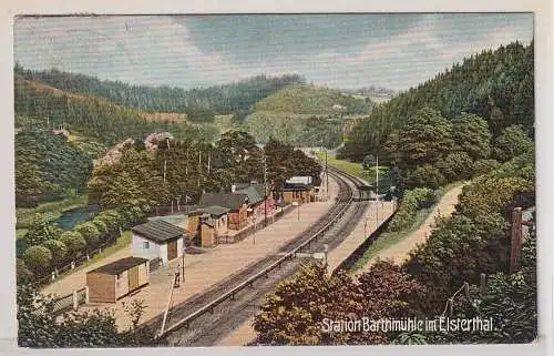 72583 Ak Station Barthmühle im Elsterthal 1907