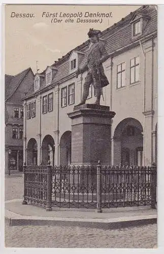 55576  Ak Dessau Fürst Leopold Denkmal (Der alte Dessauer) 1915