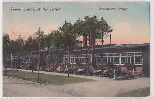 05176 Ak Truppenübungsplatz Königsbrück Militär-Kantine Hempel 1911