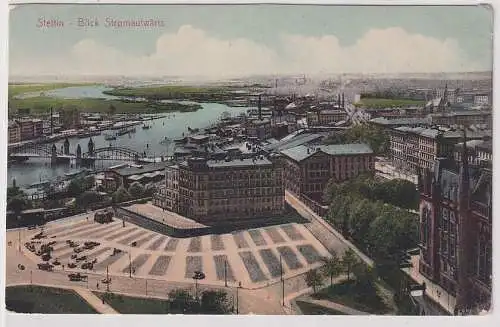 40967 Ak Stettin (Szczecin) - Blick Stromaufwärts