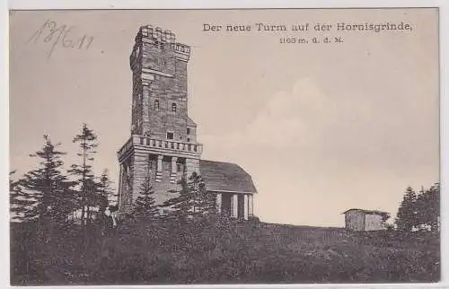 94173 Ak Der neue Turm auf der Hornigsrinde - Kurhaus Untersmatt