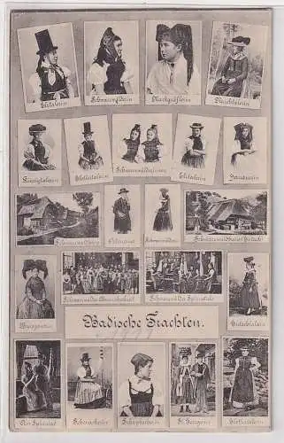 33023 Ak Badische Trachten - Elztal, Schwarzwald, Hanau, Kinzigtal