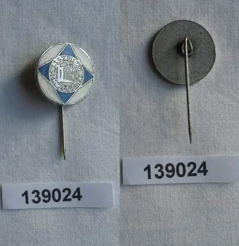 DDR Sport Anstecknadel Mitgliedsabzeichen BSG Aufbau Schwedt Oder (139024)