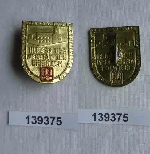 DDR Abzeichen FDGB III. Fest der Werktätigen Eisenach 23.6. - 2.7.1961 (139375)