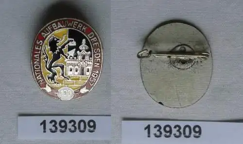 DDR NAW Abzeichen Nationales Aufbauwerk Dresden 1957 (139309)