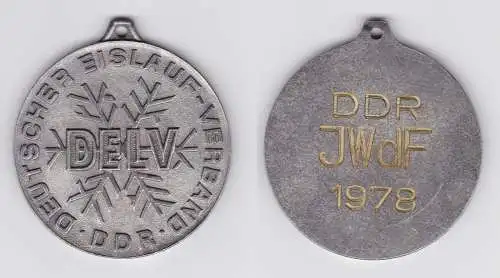 DDR Medaille DELV Deutscher Eislauf-Verband JWdF 1978 (129189)