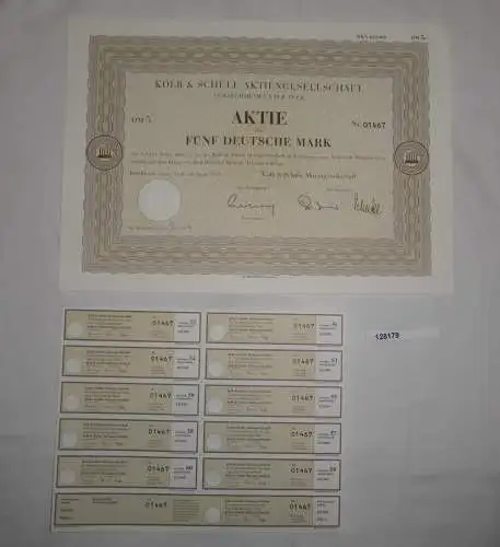 5 Mark Aktie Kolb & Schüle AG Kirchheim unter Teck Juni 1995 (128179)
