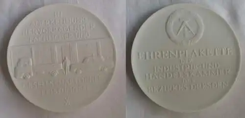 DDR Ehrenplakette der Industrie- und Handelskammer des Bezirkes Dresden (149635)