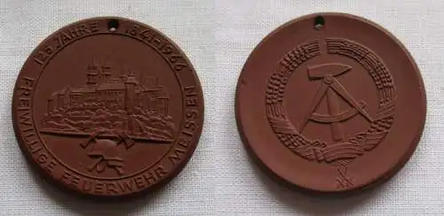 DDR Medaille 125 Jahre Freiwillige Feuerwehr Meissen 1841-1966 (149603)