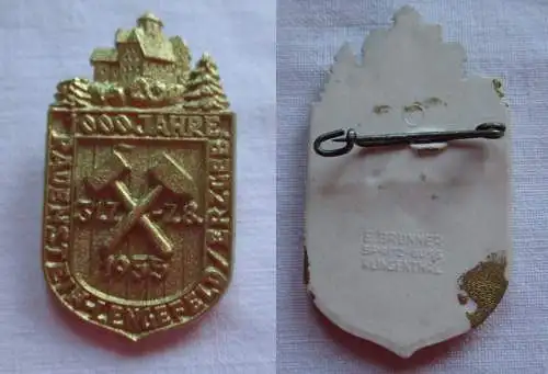DDR Kunststoff Abzeichen 1000 Jahre Rauenstein Lengenfeld Erzgeb. 1955 (148784)