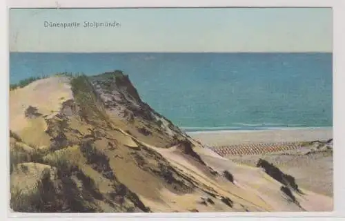73848 Ak Dünenpartie Stolpmünder (Ustka) 1911