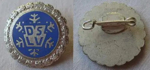 DDR Anstecknadel Ehrennadel DSLV Deutscher Skiläufer-Verband in Silber (127359)