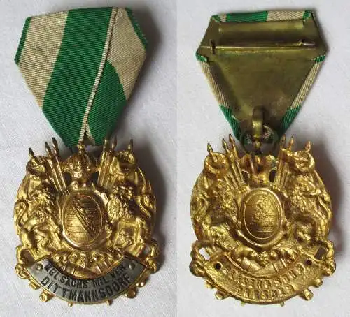 seltenes Abzeichen Königlicher sächs. Militärverein Dittmansdorf um 1900 /118454