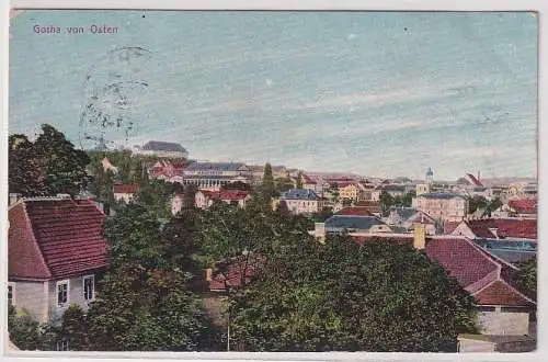 36484 Feldpost AK Gotha von Osten, Totalansicht 1915
