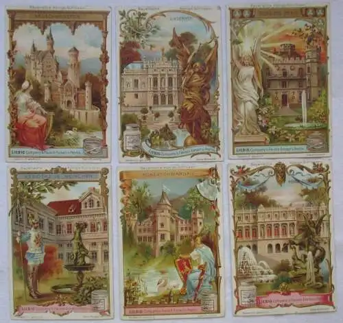 Liebigbilder Serie 392 Bayerische Königsschlösser, komplett 1898 (6/104051)