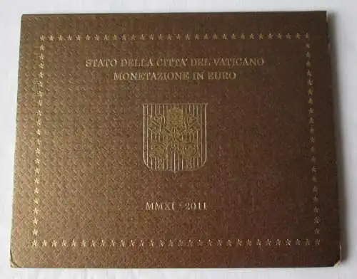 KMS Euro Kursmünzensatz Vatikan 2011 Papst Benedikt XVI. Stempelglanz (124866)