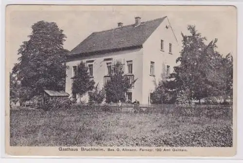 900447 AK Gasthaus Bruchheim über Bad Lausick, Besitzer G. Altmann 1938