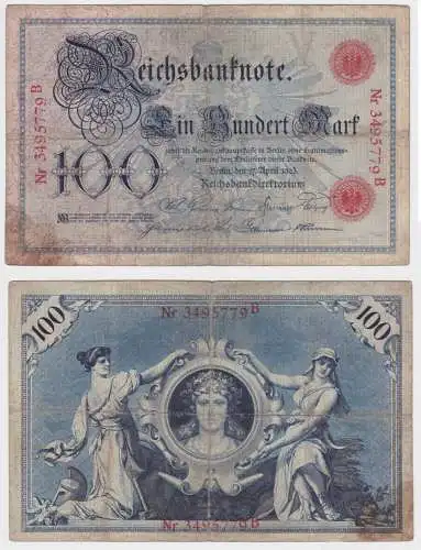 100 Mark Reichsbanknote 17.4.1903 Rosenberg 20 (156596)